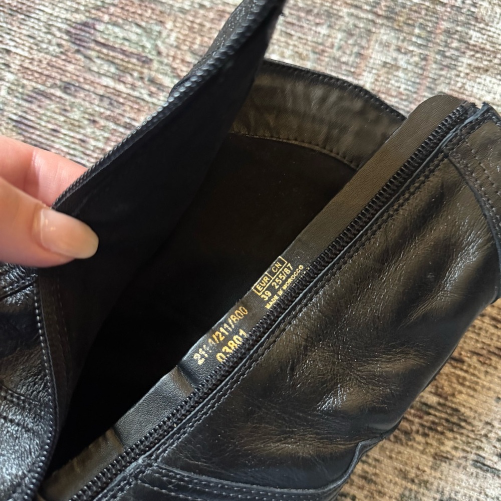 Zara Black witch Western Heeled Boots - Picture 7 of 8